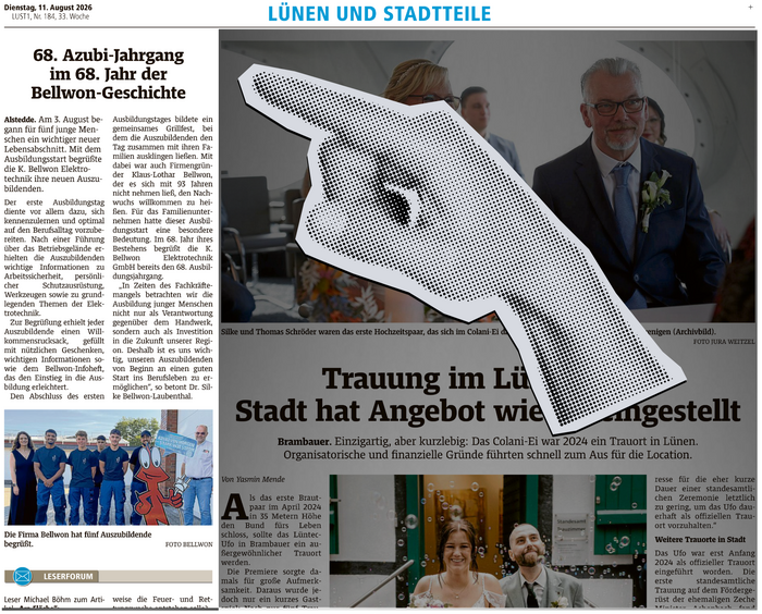 Ruhrnachrichten Dienstag, 11. August 2016 LUST1, NR. 184, 33. Woche Lünen und Stadtteile